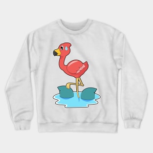 Flamingo Shark Crewneck Sweatshirt